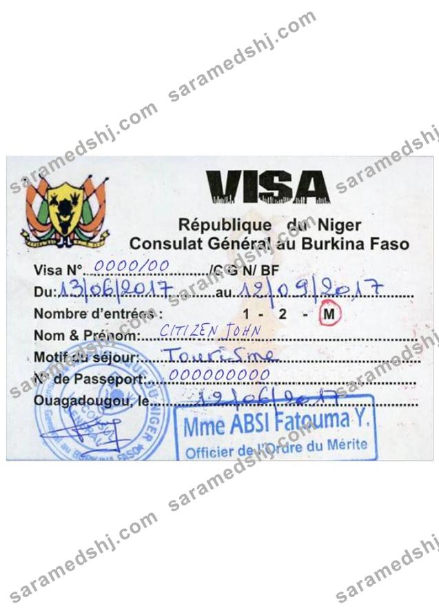 NIGER travel visa